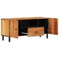 Miniatyrbilde 3 av 11: vidaXL TV-benk 105x33x46 cm heltre akasie