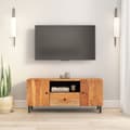 Miniatyrbilde 2 av 11: vidaXL TV-benk 105x33x46 cm heltre akasie