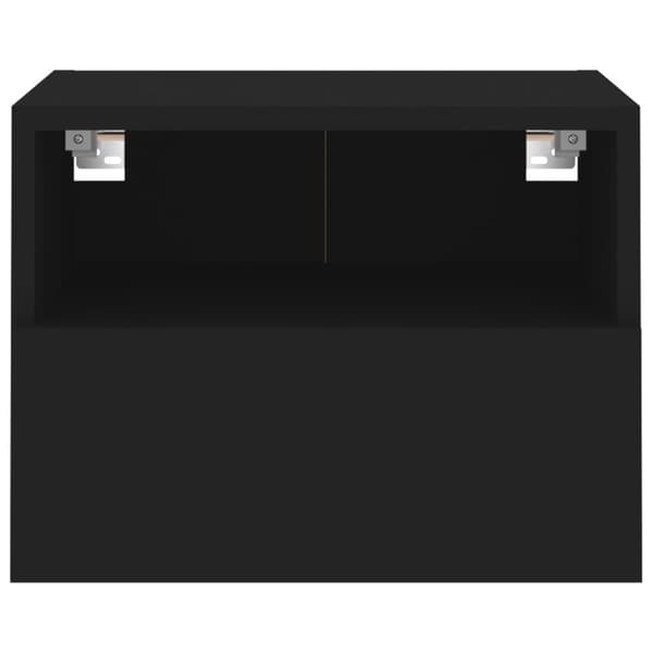 væghængte tv-borde 2 stk. 40x30x30 cm konstrueret træ sort