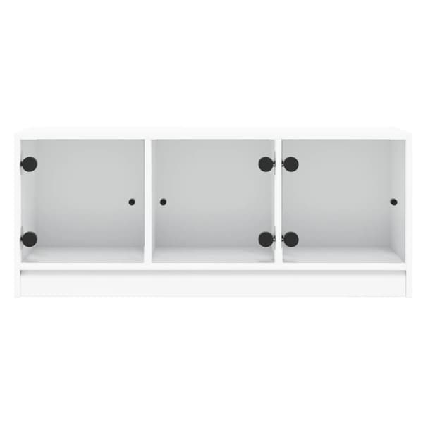 vidaXL TV-benk med dør hvit 102x37x42 cm
