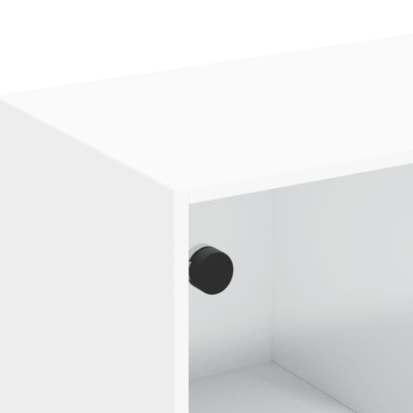 vidaXL TV-benk med dør hvit 102x37x42 cm