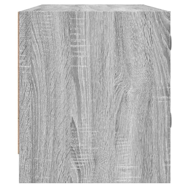 vidaXL TV-taso lasiovilla harmaa Sonoma 102x37x42 cm