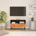 Pikkukuva 2 / 11: vidaXL TV-taso 70x33x46 cm täysi akaasiapuu