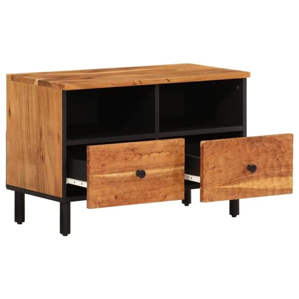 vidaXL Tv-bänk 70x33x46 cm massivt akaciaträ