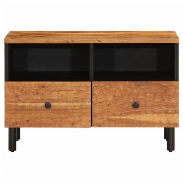 vidaXL Tv-bänk 70x33x46 cm massivt akaciaträ