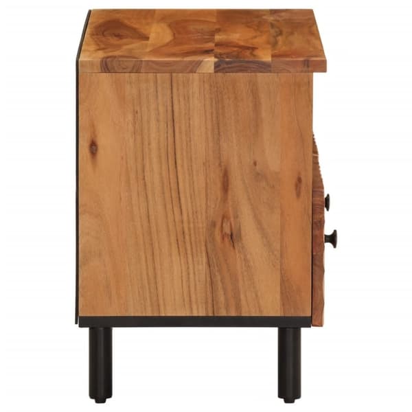 vidaXL Tv-bänk 70x33x46 cm massivt akaciaträ