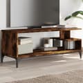 Miniatyrbillede 10 af 10: vidaXL tv-bord 102x40x41 cm konstrueret træ og stål røget eg