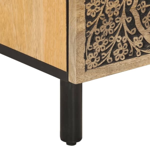 vidaXL tv-bord 70x33x46 cm massivt mangotræ