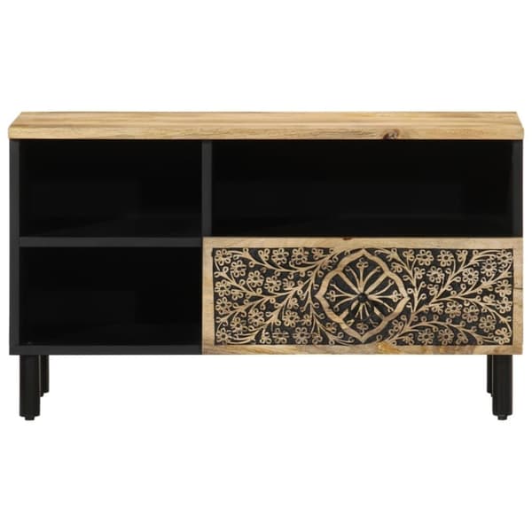 vidaXL TV-taso 80x33x46 cm täysi mangopuu