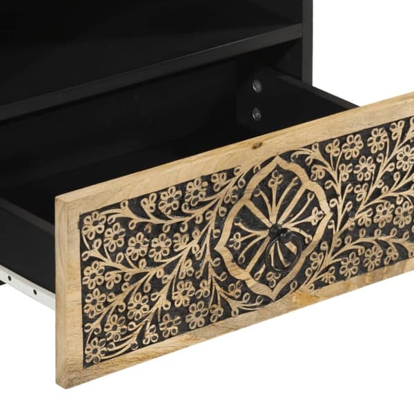 vidaXL TV-taso 80x33x46 cm täysi mangopuu