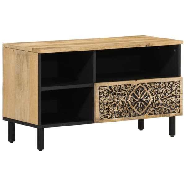 vidaXL TV-taso 80x33x46 cm täysi mangopuu