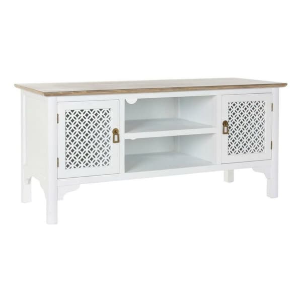 møbler DKD Home Decor 8424001812066 Hvid Multifarvet Lys brun Gran 120 x 45 x 58 cm