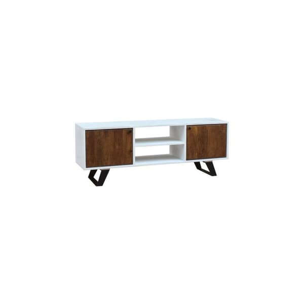 TV-kalusteet DKD Home Decor Valkoinen 135 x 35 x 40 cm Metalli Mangopuu