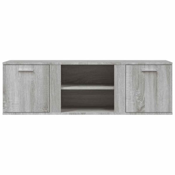 vidaXL tv-bord 120x34x37 cm konstrueret træ grå sonoma-eg