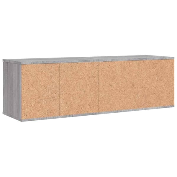 vidaXL tv-bord 120x34x37 cm konstrueret træ grå sonoma-eg