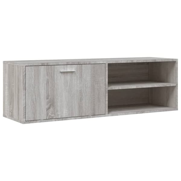 vidaXL TV-benk grå sonoma 120x34x37 cm sponplate