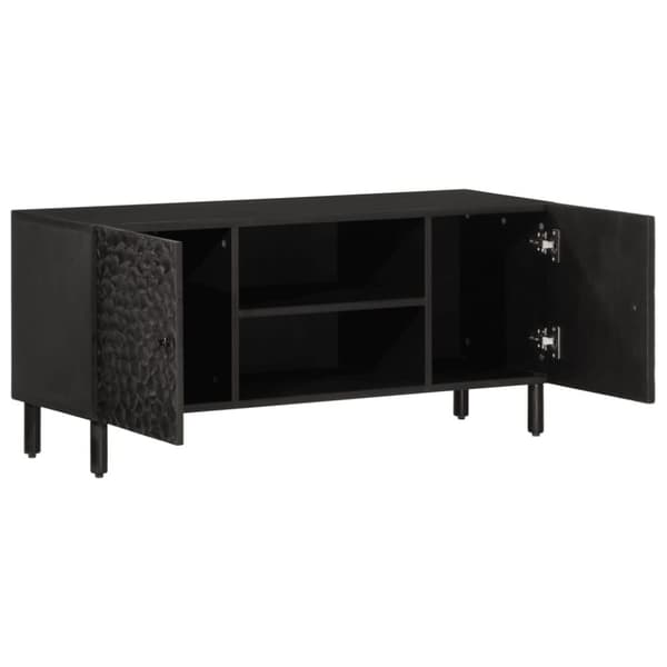 vidaXL TV-benk 105x33x46 cm heltre mango