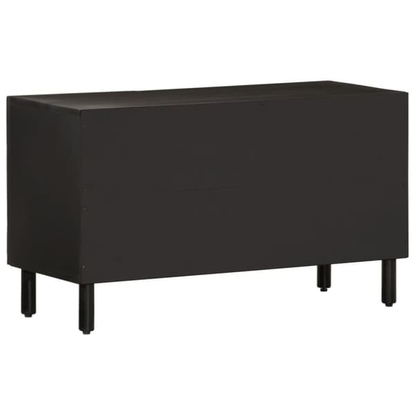 vidaXL Tv-bänk svart 80x31x46 cm massivt mangoträ