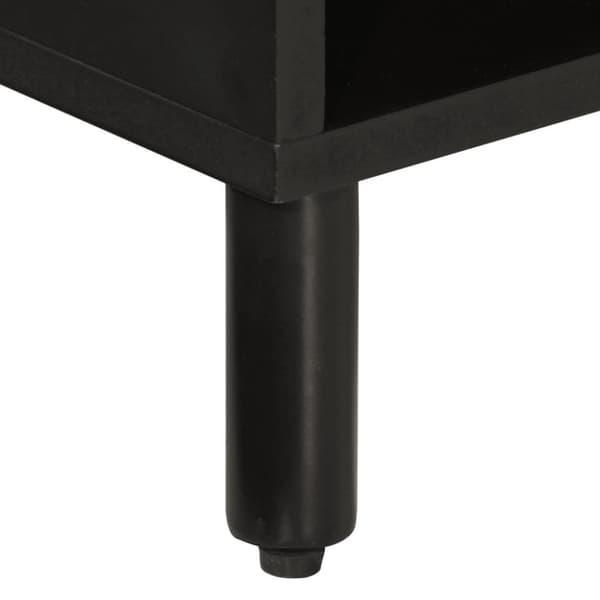 vidaXL TV-taso musta 80x31x46 cm täysi mangopuu