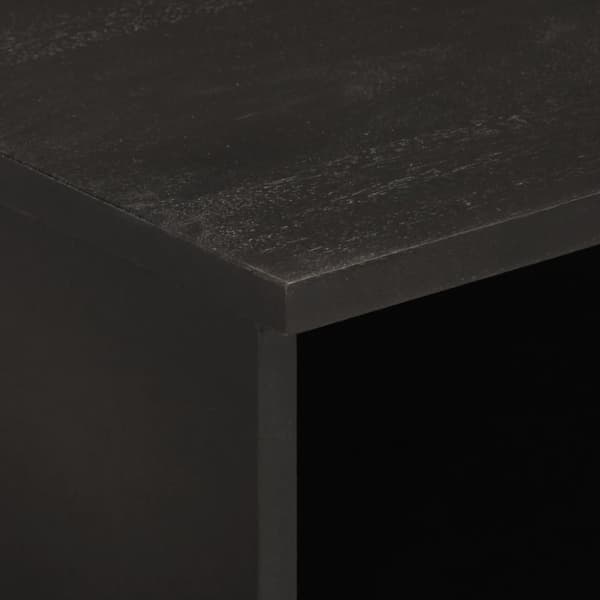vidaXL Tv-bänk svart 100x33x46 cm massivt mangoträ