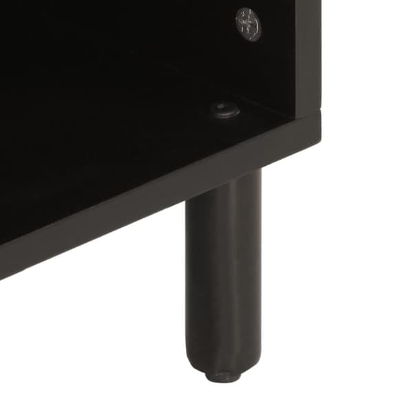 vidaXL Tv-bänk svart 100x33x46 cm massivt mangoträ
