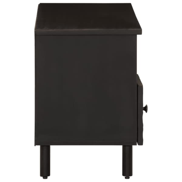 vidaXL TV-benk svart 100x33x46 cm heltre mango