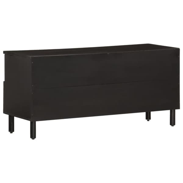vidaXL TV-benk svart 100x33x46 cm heltre mango