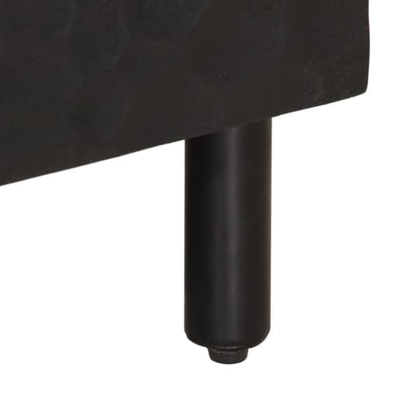 vidaXL TV-benk svart 100x33x46 cm heltre mango