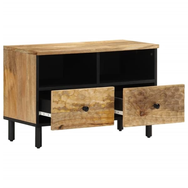 vidaXL tv-bord 70x33x46 cm massivt mangotræ