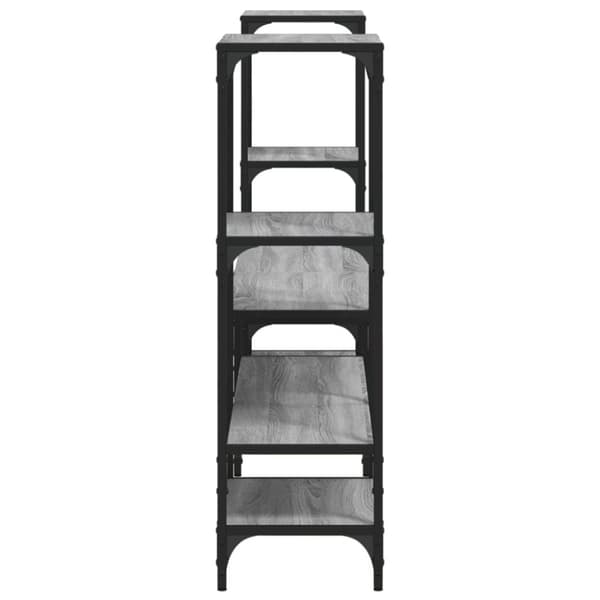 vidaXL TV-benk grå sonoma 206,5x28,5x95 cm konstruert tre