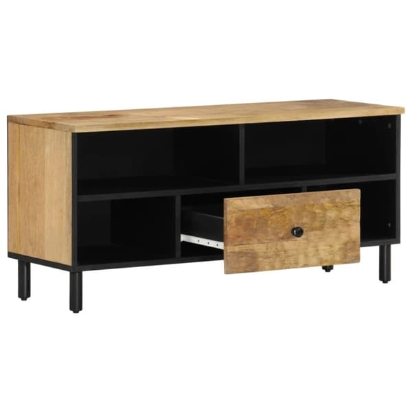 vidaXL TV-benk 100x33x46 cm heltre mango