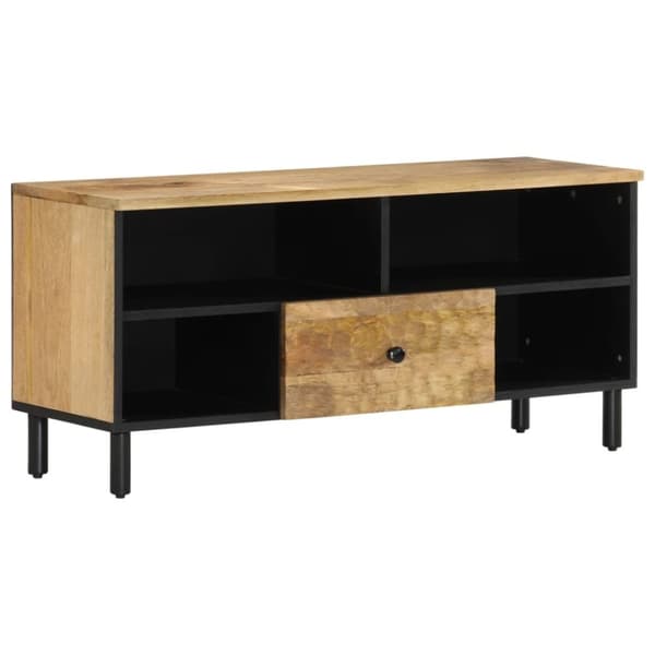vidaXL TV-benk 100x33x46 cm heltre mango