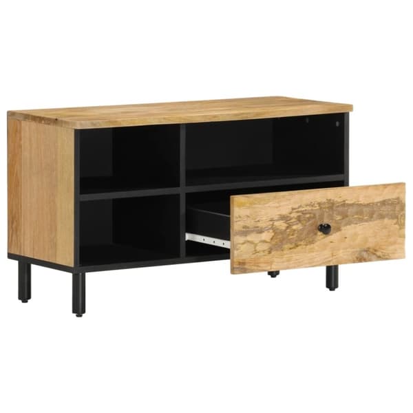 vidaXL Tv-bänk 80x33x46 cm massivt mangoträ
