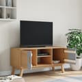 Miniatyrbilde 3 av 11: vidaXL TV-benk OLDEN grå og brun 114x43x57 cm heltre furu