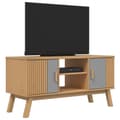 Miniatyrbilde 4 av 11: vidaXL TV-benk OLDEN grå og brun 114x43x57 cm heltre furu