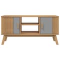 Miniatyrbilde 7 av 11: vidaXL TV-benk OLDEN grå og brun 114x43x57 cm heltre furu