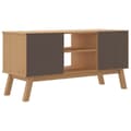Miniatyrbilde 9 av 11: vidaXL TV-benk OLDEN grå og brun 114x43x57 cm heltre furu
