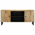 Miniatyrbild 3 av 10: vidaXL Tv-bänk 105x33x46 cm massivt mangoträ