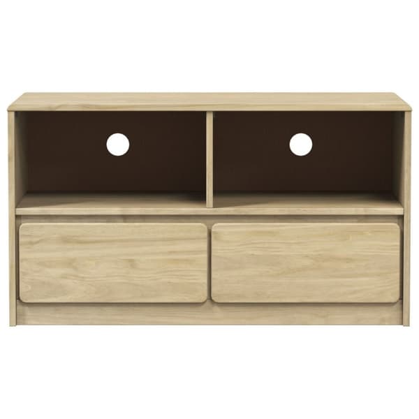 vidaXL Tv-bänk SAUDA ek 99x43x55 cm massiv furu