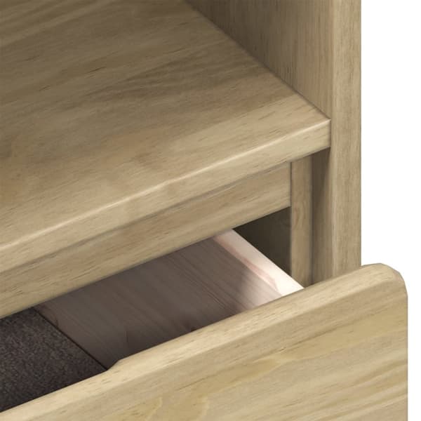 vidaXL Tv-bänk SAUDA ek 99x43x55 cm massiv furu