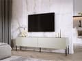 Miniatyrbillede 2 af 7: TV -kabinet i cashmere med ben i sort, A: B: 170 cm, H: 52 cm, T: 32 cm
