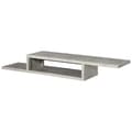Miniatyrbillede 1 af 10: Rootz TV Wall Cabinet - Lowboard - Hanging Board - TV Cabinet - Console Chipboard - Cement - Grey - 152.4 x 29.8 x 21 cm