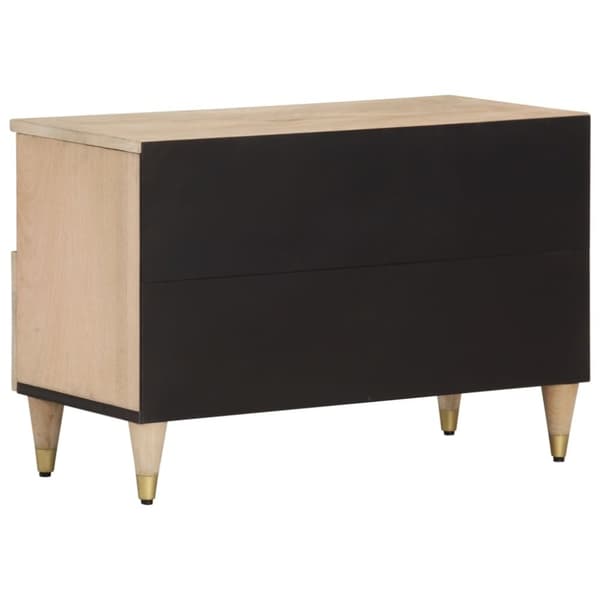 vidaXL TV-benk 70x33x46 cm heltre mango