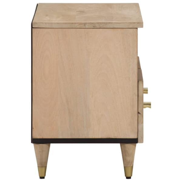 vidaXL tv-bord 70x33x46 cm massivt mangotræ