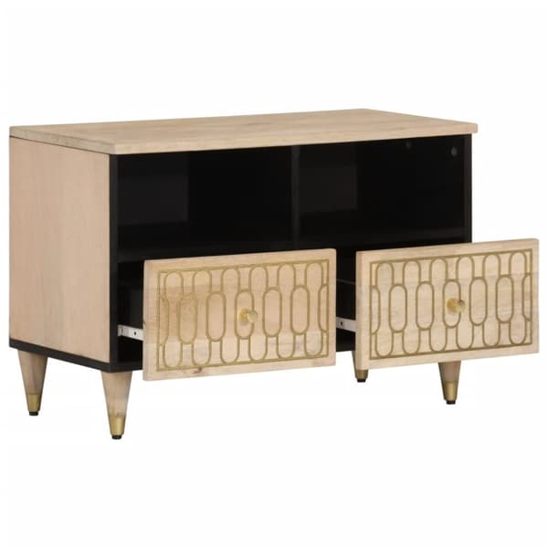 vidaXL tv-bord 70x33x46 cm massivt mangotræ