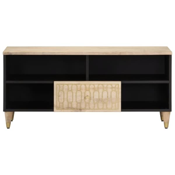 vidaXL Tv-bänk 100x33x46 cm massivt mangoträ
