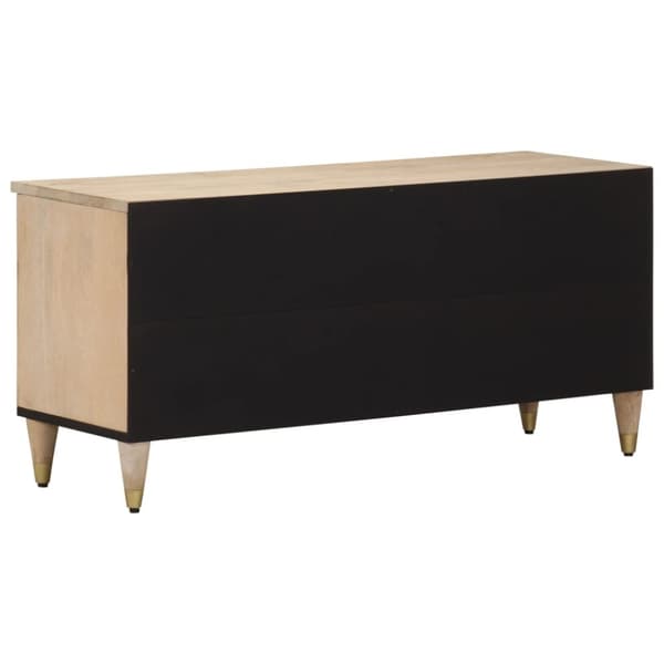 vidaXL Tv-bänk 100x33x46 cm massivt mangoträ