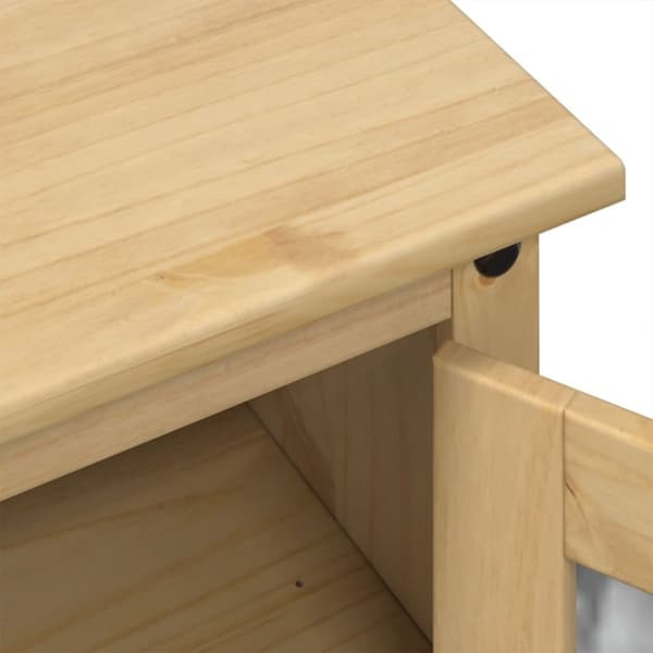 vidaXL TV-benk Corona 100x45x58 cm heltre furu