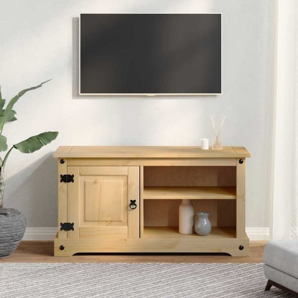 vidaXL tv-bord Corona 100x40x52 cm massivt fyrretræ