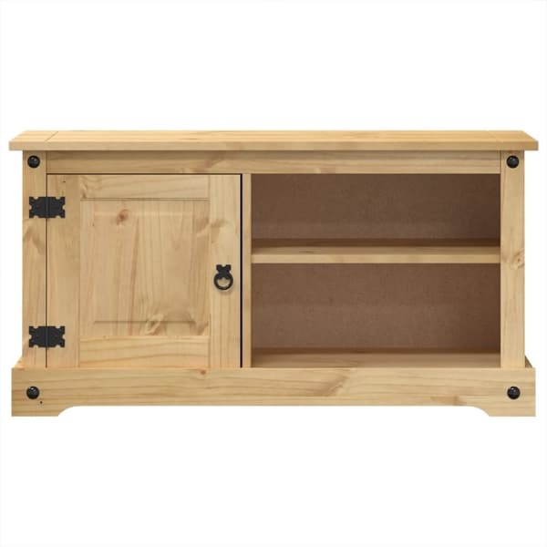vidaXL tv-bord Corona 100x40x52 cm massivt fyrretræ